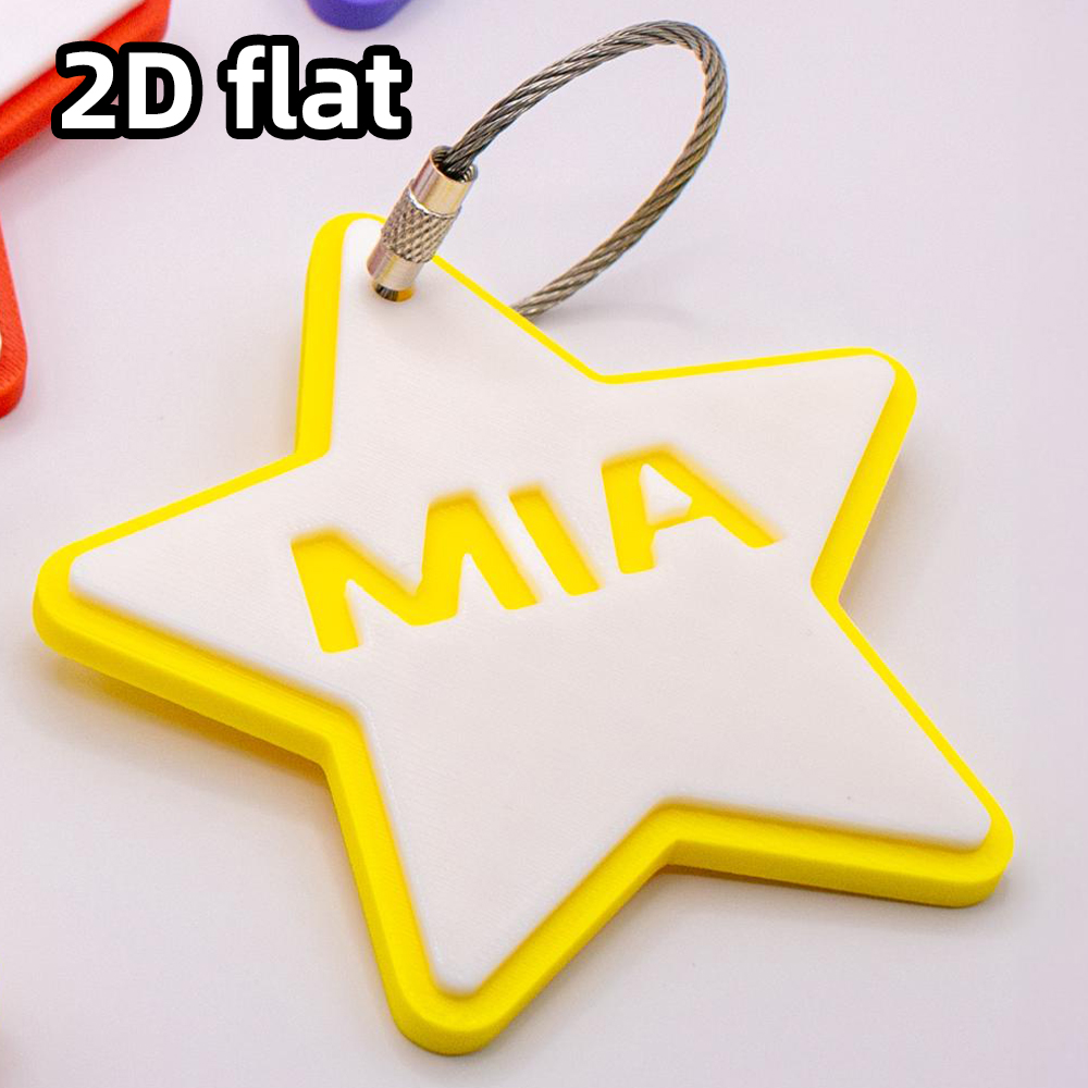 3D Printing Laser Cutting - 1 Piece Personalized Star 3D Printed
