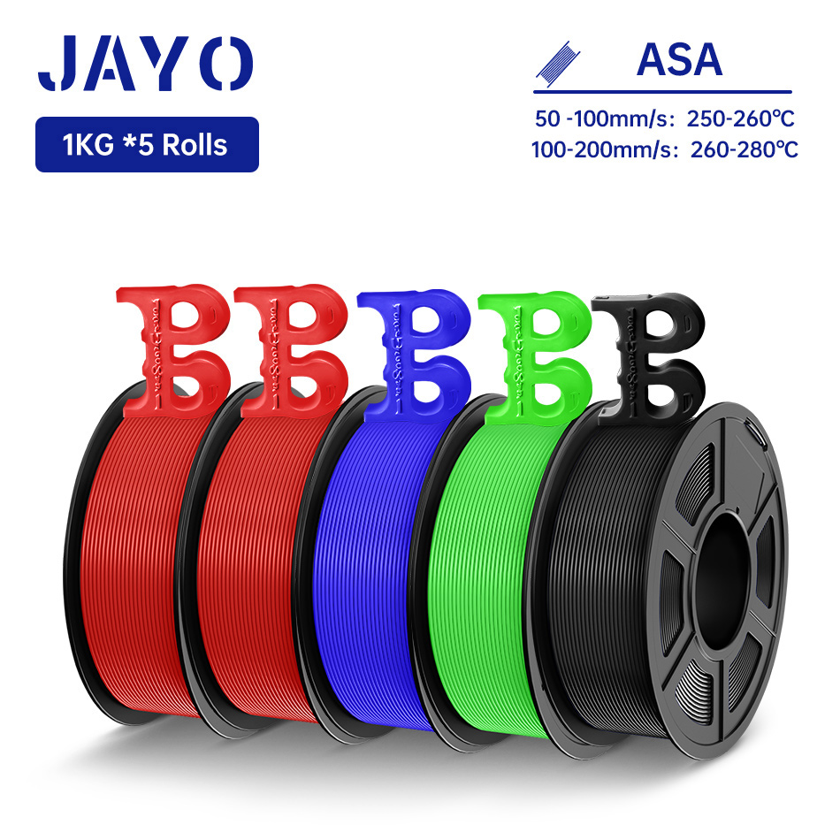 Asa Filament Outdoor - JAYO 3D Filament ASA 1.75mm 5Rolls