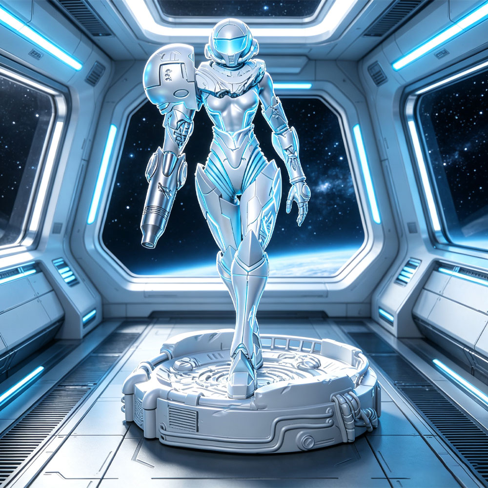 3D Printing Ultem - 1/24 Sci-fi Powered Armor Warrior, Female