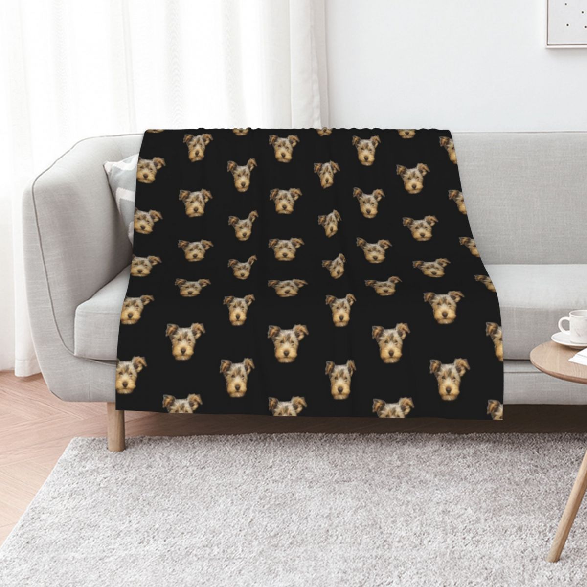 3D Printing Yorkshire - yorkshire terrier Throw Blanket Quilt For