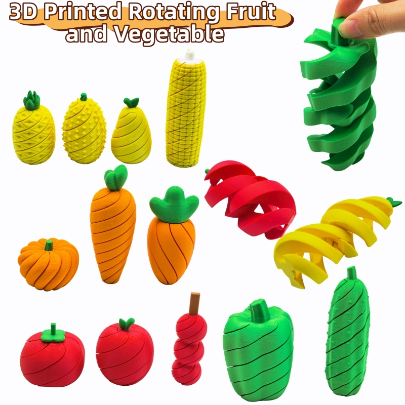 3D Printing Gif - 3D Printed Fruit and Vegetable Stress