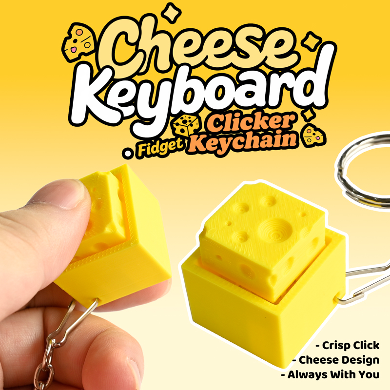 3D Printed Cheesy Key Fidget C - 3D Printing Gif 评论和价格