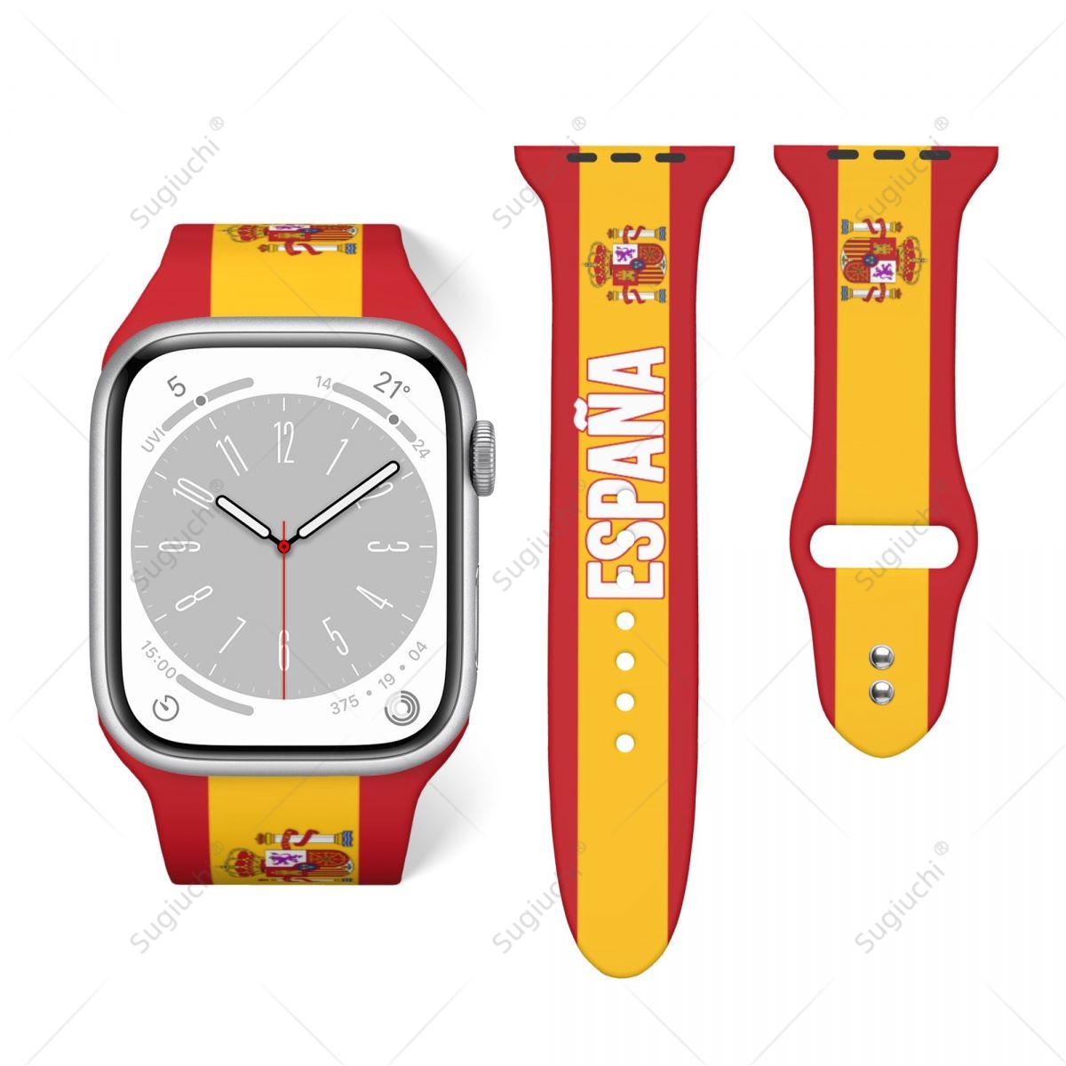 Unisex Spain Flag 3D Printing  - 3D Printing Watch 评论和价格