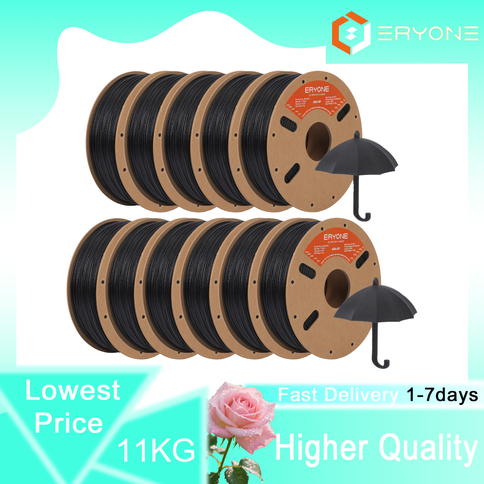 ERYONE Glass Fiber ASA 3D Prin - Asa Filament Outdoor 评论和价格