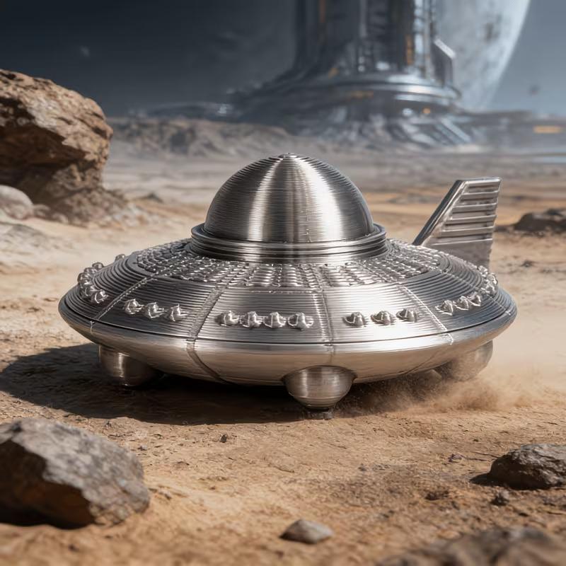 3D Printed UFO Figurines Retro - 3D Printing Ultem 评论和价格