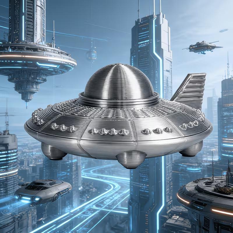 3D Printed UFO Figurines Retro - 3D Printing Ultem 评论和价格