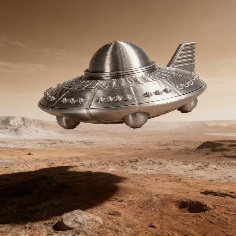 3D Printed UFO Figurines Retro - 3D Printing Ultem 评论和价格