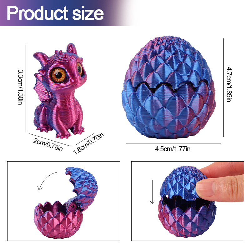 Cute 3D Printed Dragon Eggs wi - 3D Printing Gif 评论和价格
