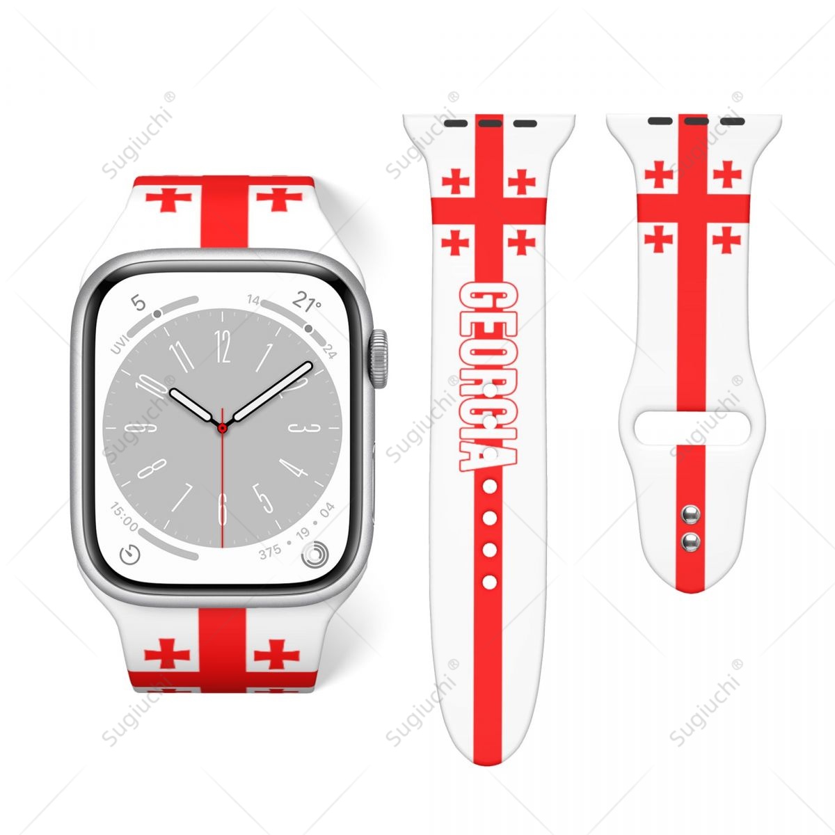 Unisex Georgia Flag 3D Printin - 3D Printing Watch 评论和价格