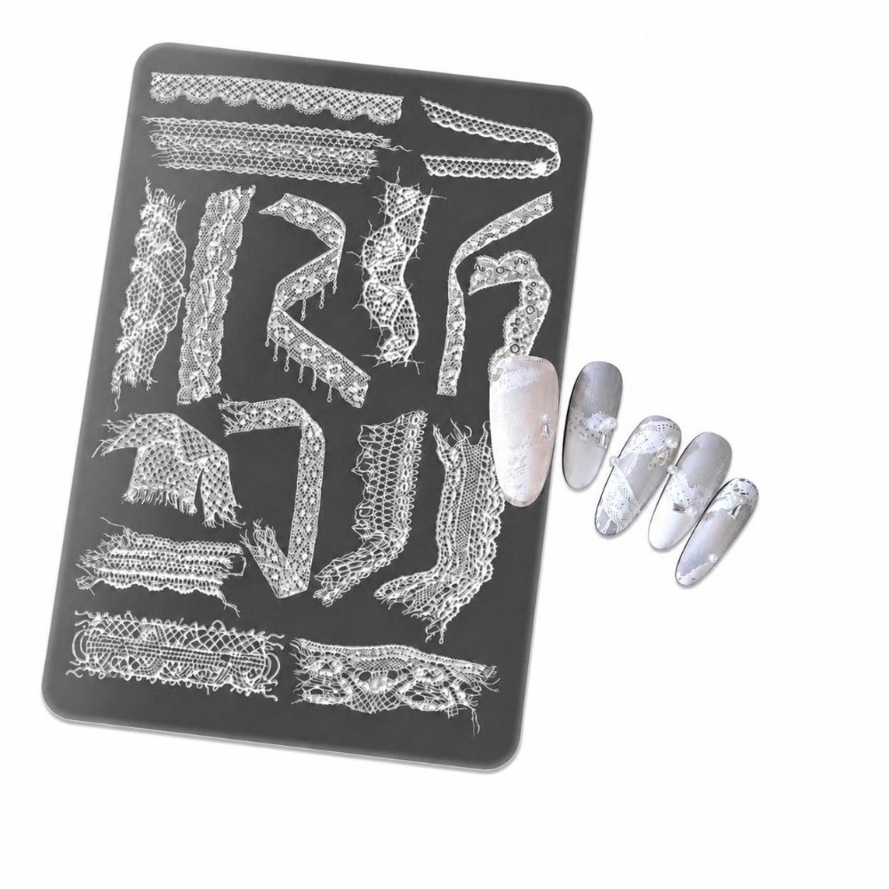 Lace Ribbon Nail Stamping Plat - 3D Printing Templates Free 评论和价格
