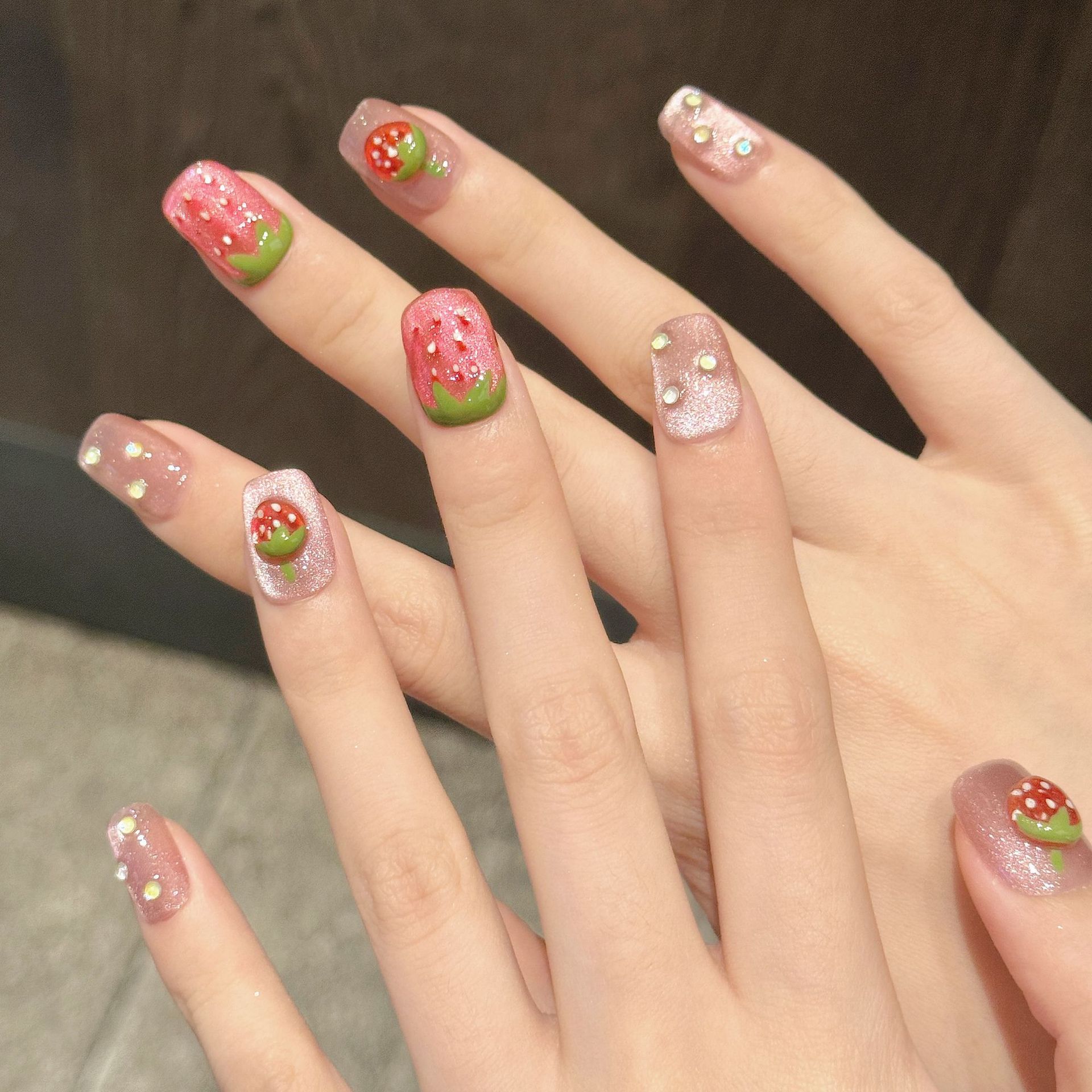 10pcs Handmade Press on Nails  - 3D Printing Nails 评论和价格