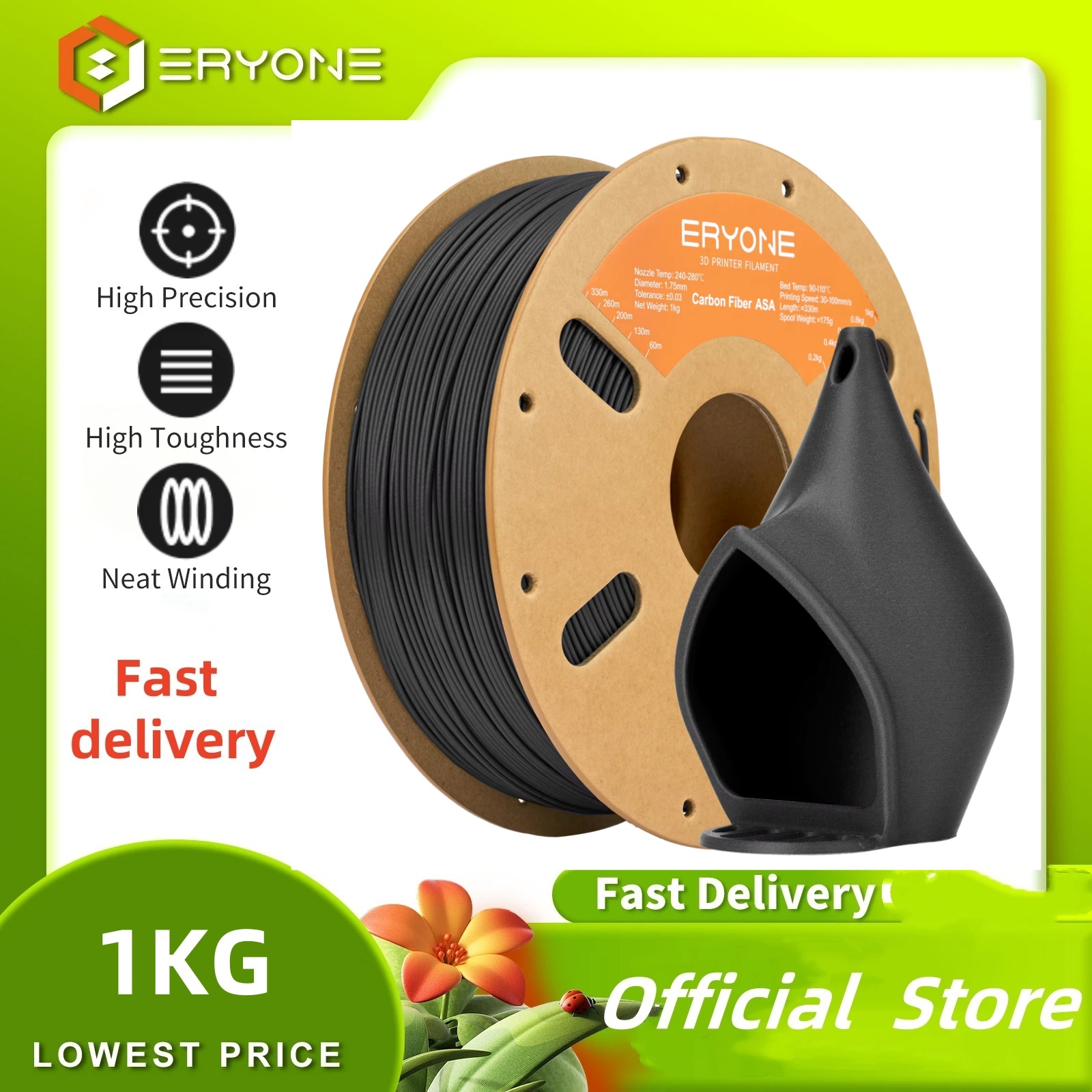 ERYONE 1KG ASA Carbon Fiber Pr - Asa Filament Outdoor 评论和价格