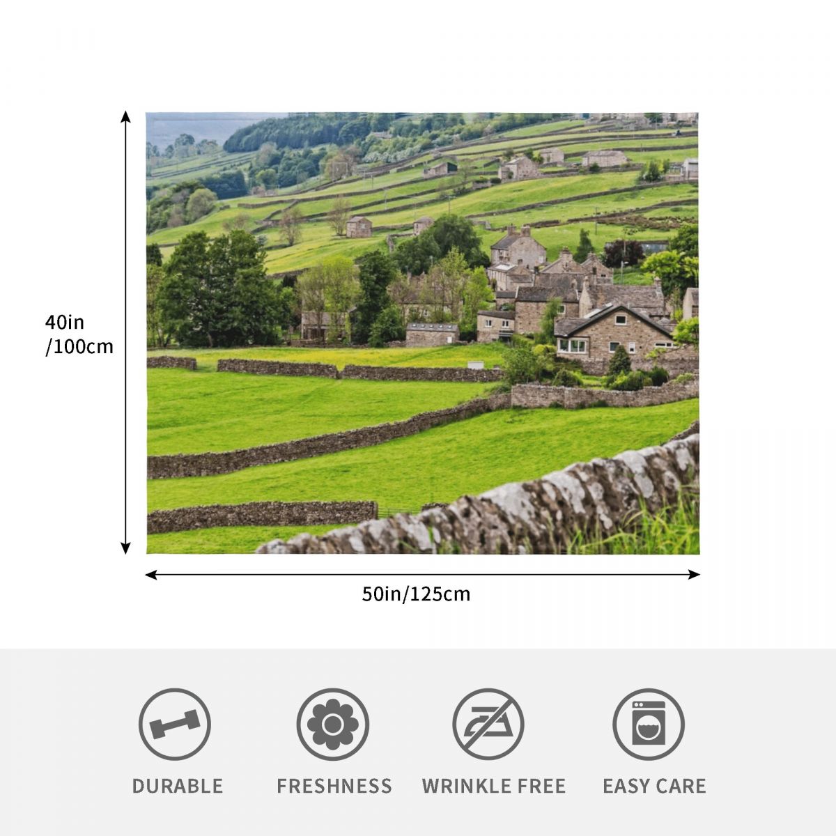 Gunnerside Yorkshire Throw Bla - 3D Printing Yorkshire 评论和价格