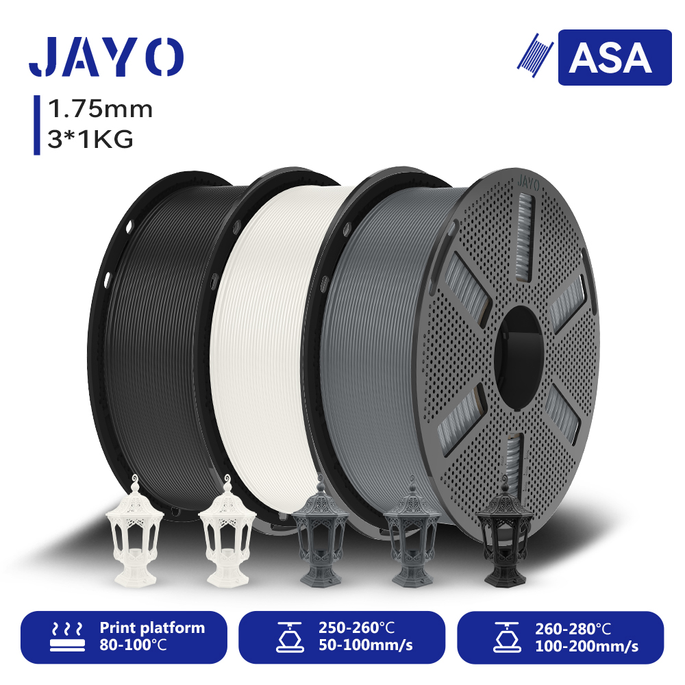 JAYO 3*1KG 3D Filament ASA 1.7 - Asa Filament Outdoor 评论和价格