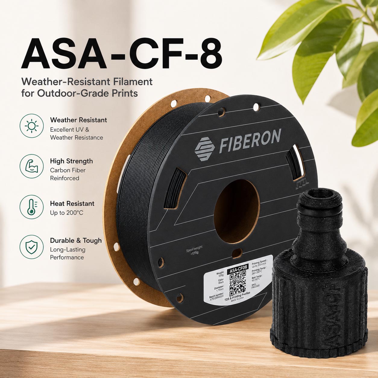 Polymaker ASA-CF8 Carbon Fiber - Asa Filament Outdoor 评论和价格