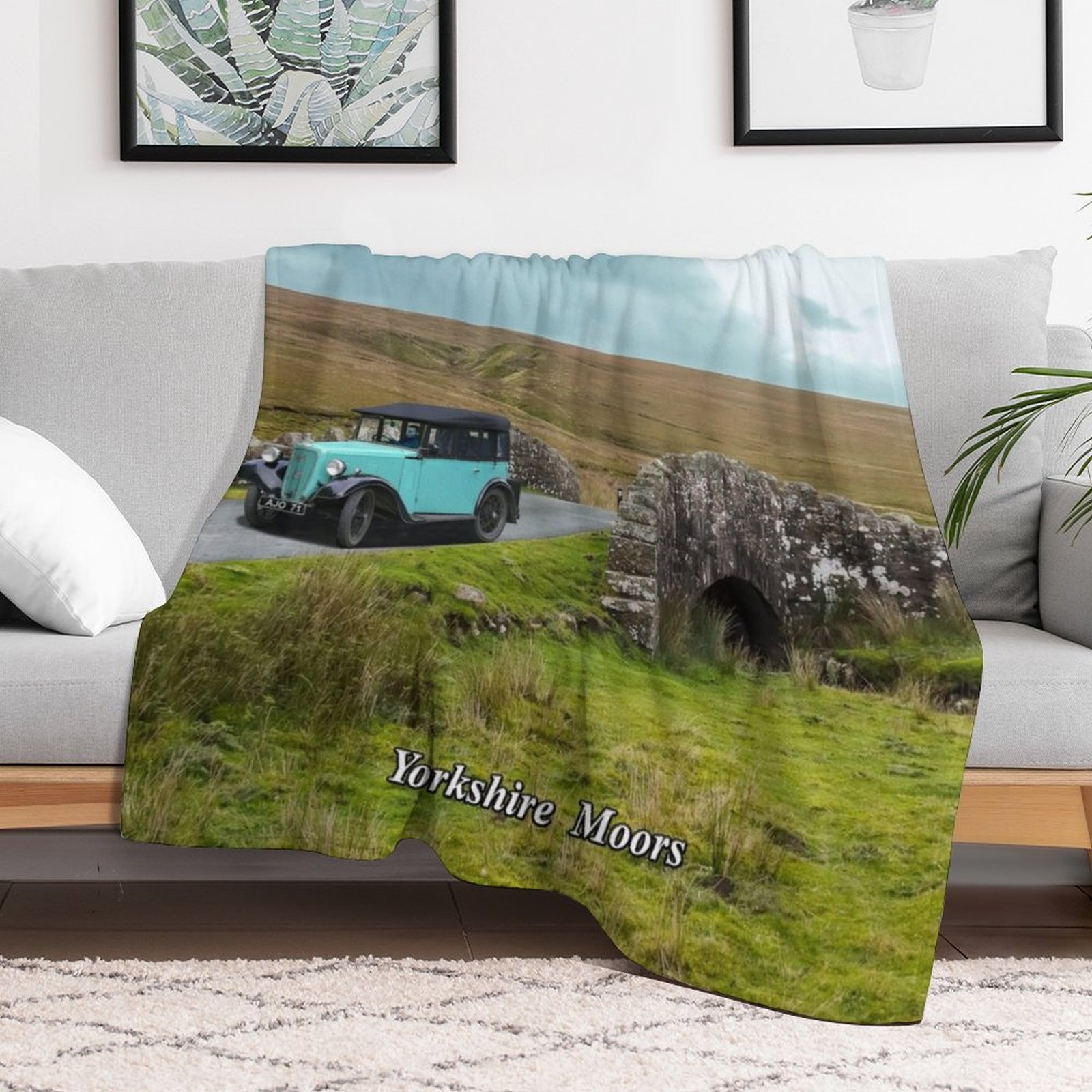 Yorkshire Moors Throw Blanket  - 3D Printing Yorkshire 评论和价格
