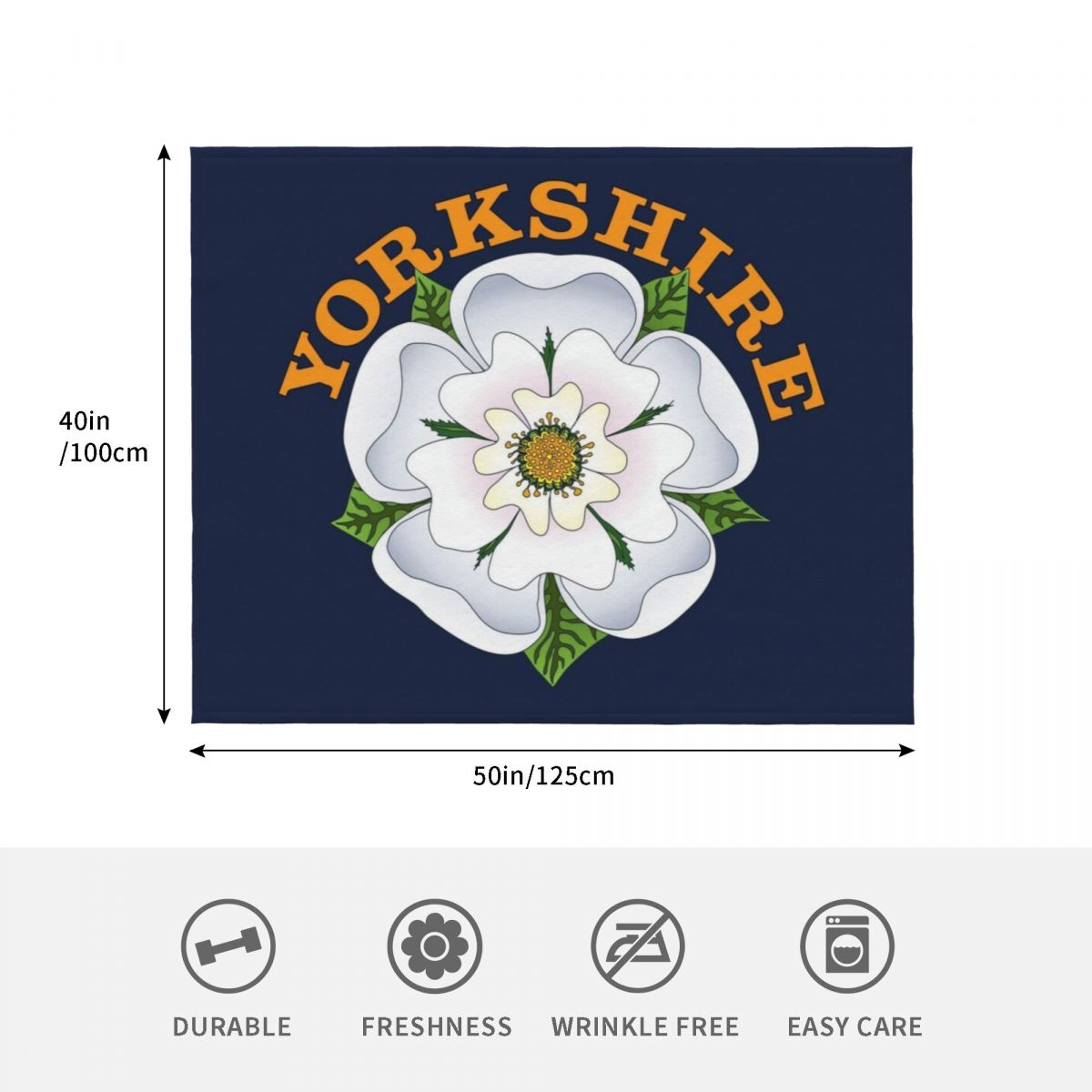 White Rose of Yorkshire Throw  - 3D Printing Yorkshire 评论和价格