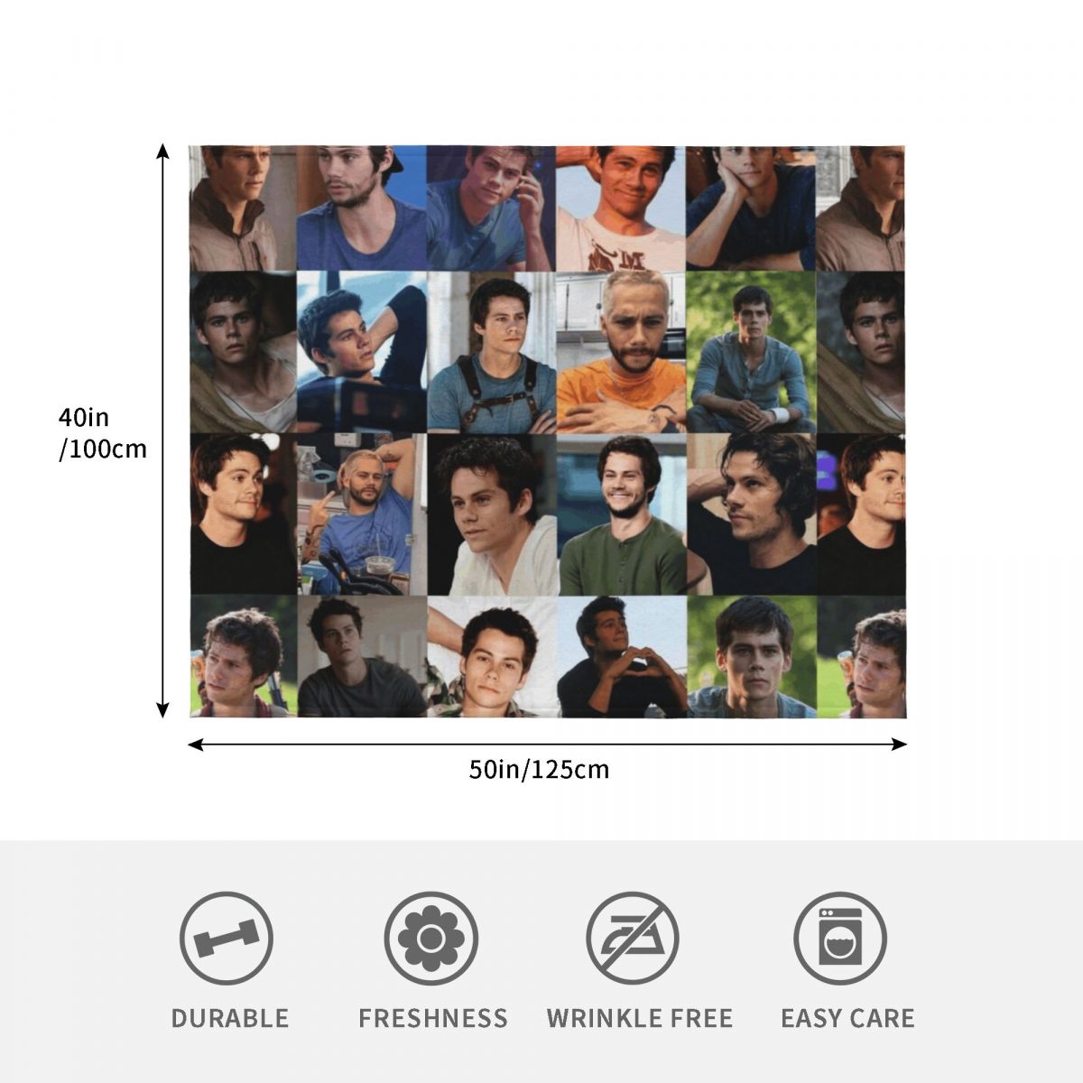 Dylan Obrien Collage Throw Bla - 3D Printing Watch 评论和价格