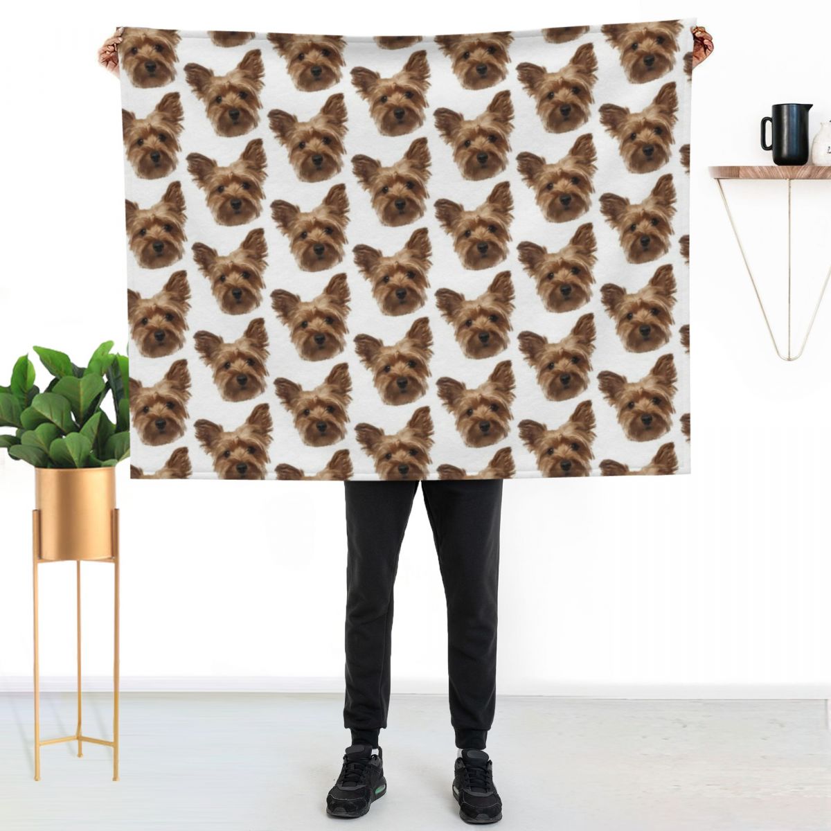 Yorkshire Terrier Throw Blanke - 3D Printing Yorkshire 评论和价格