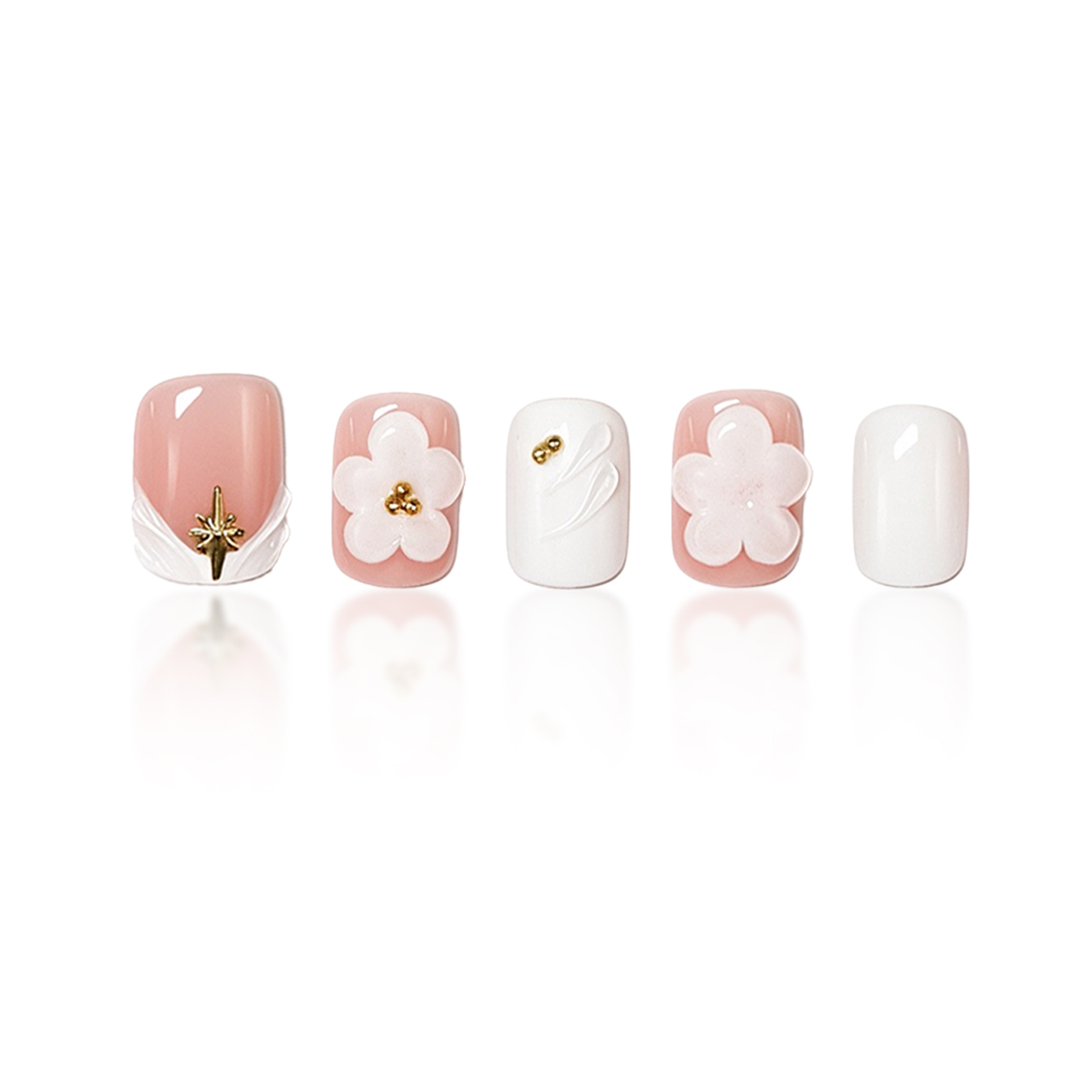 Full set of 24‑piece short squ - 3D Printing Nails 评论和价格